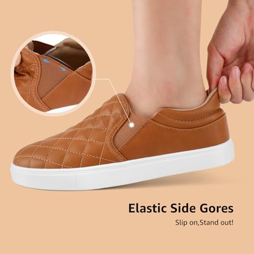 Image of STQ Slip On Shoes Women Fashion Sneakers Casual Loafers | Quilted 2.0 Comfort, Lightweight, Nursing, Driving, Teacher, Memory Foam