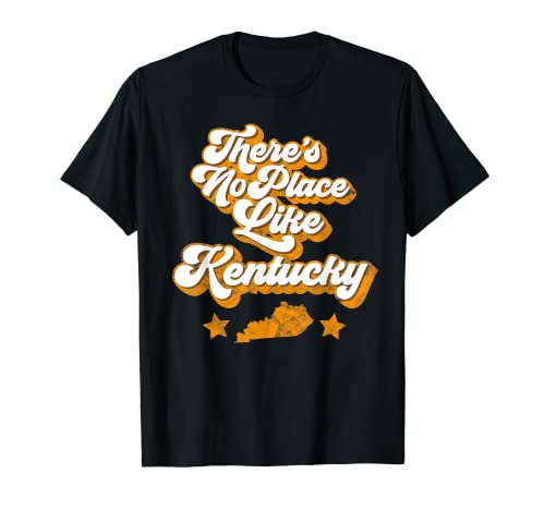 No hay lugar como Kentucky, estilo retro de Home State Camiseta