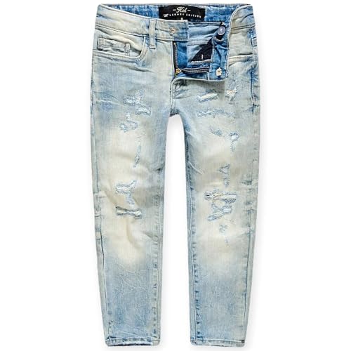 Kids Desperado Denim Small Rip Jeans (Ice Lager)