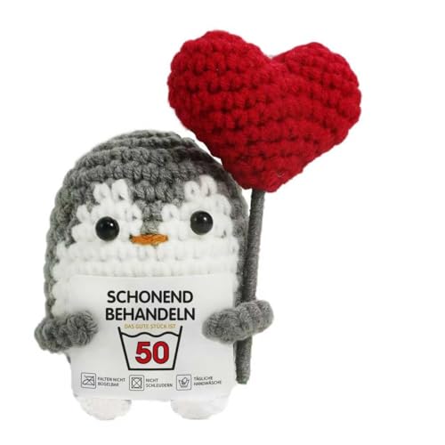 ZIENZENGYA 50 Geburtstagsgeschenk für Frauen Männer, Schonend Behandeln Geburtstag, Geschenk zum 50 Geburtstag, Happy Birthday Pinguin mit Grußkarte, Geburtstagsgeschenk für Mama, Papa, Freund