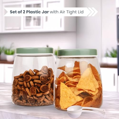 Image of FLAIR Cubics Stackable Container Set (Green, Set of 2 (1500ml each))