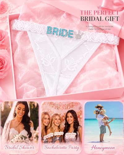 Image of Sexy Underwear for Women Lace Panties Sexy Thong with Funny Rhinestone Letters for Couple Gifts
