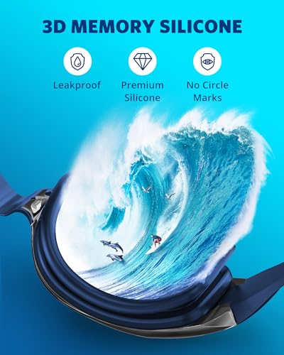 image for Aegend Swim Goggles, Swimming Goggles No Leaking Full Protection Adult