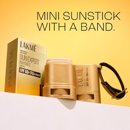Image of LAKME Sun Expert Invisible Sunstick For All Skin Types Spf 50+ Pa++++ For Uva /B,No White Cast,On The Go Protection 8G