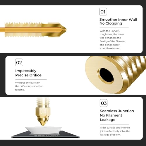Image of 3idea Official K1 0.4mm Nozzles Kit, High Speed and High Flow 0.4mm Brass Nozzles Kit for K1, K1 Max, CR-M4 3D Printers