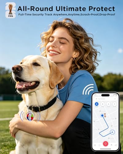 FIFA World Cup 2026 4Pack for Apple AirTag Holder for AirTag 2nd & 1st Generation, Waterproof GPS Tracker Air Tag Keychain with Cover Anti-Scratch Silicone for Air-Tag Case for Pets, Kids & Luggage — view 5