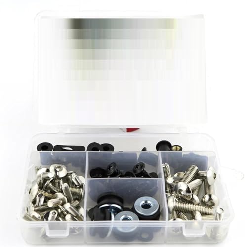 Kit de vis de carénage de moto argent pour TDM900 2002-2014