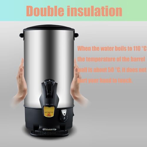 Hervidor eléctrico 6L acero inoxidable para oficina miniatura 5