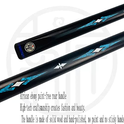 Taco de billar pool negro estilo chino 145 cm miniatura 7