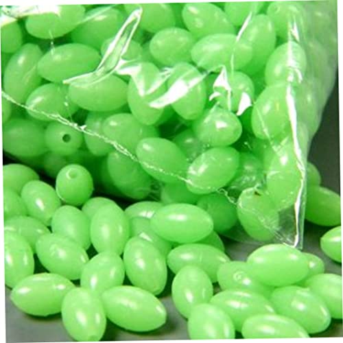 Yililay 100 Paquet en Plastique Souple Perles de pêche Lumineuse en Plastique Perles ovales en Plastique Perles Rondes… - Image 4