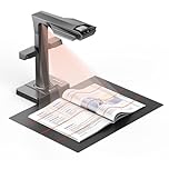 CZUR ET16 Plus Book Scanner A3/A4 Scanner Professional OCR Document Scanner with 16 MP 250 DPI, Auto-Flatten, Book Scanner for Personal Library, School, Czur Scanner Support HDMI, Windows/macOS