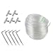 Weißes Gartenschlauch-Set für Innen- und Außenbewässerung, flexibles PVC-Bewässerungsrohr für Rasensprinkler und Blumenpflege, Hinterhof-Gartenversorgung (10 m Kit)