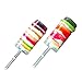 GoodtoU Push Cake Pop Sticks - Confetti Poppers 24 PACK Clear Push Pops with Lids, Base & Sticks Plastic Round Shape Push Pops