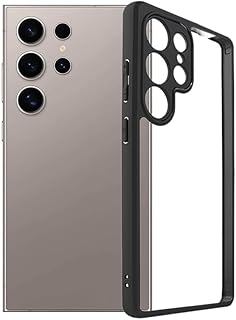 جراب حماية صلب متوافق مع سامسونج جالاكسي S25 الترا من ان بلاك، مقاوم للصدمات من البولي كربونات بإطار ناعم من البولي يوريثين الحراري مضاد للاصفرار (شفاف)