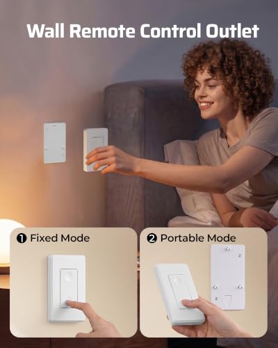 Image of DEWENWILS Remote Control Outlet Switch, 100 Feet Range, No Wiring Needed