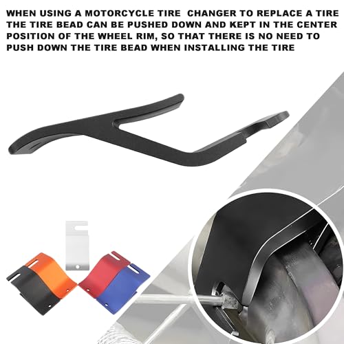 Image of Motorcycle Repair Tire Bead Installation Assistance Tools,Dirt Bike Off-Road Tire Removal Install Assistance Changer Tool for CRF CR KXF KX YZF YZ RM RMZ DRZ EXC SXF XCF EXCF XCW(Black)