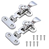 CEDAR SEA Boat Hatch Latch Marine 316 Stainless Steel Anti-Rattle Boat Door Latches, Heavy-Duty Hold Down Clamp Latches Boat Cabinet Hardware 2Pcs