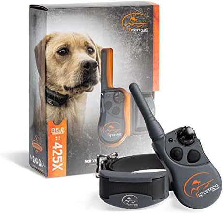 SportDOG Brand FieldTrainer 425X Remote Trainer - Rechargeable Dog Training Collar with Shock, Vibrate, and Tone - 500 Yard Range - SD-425X