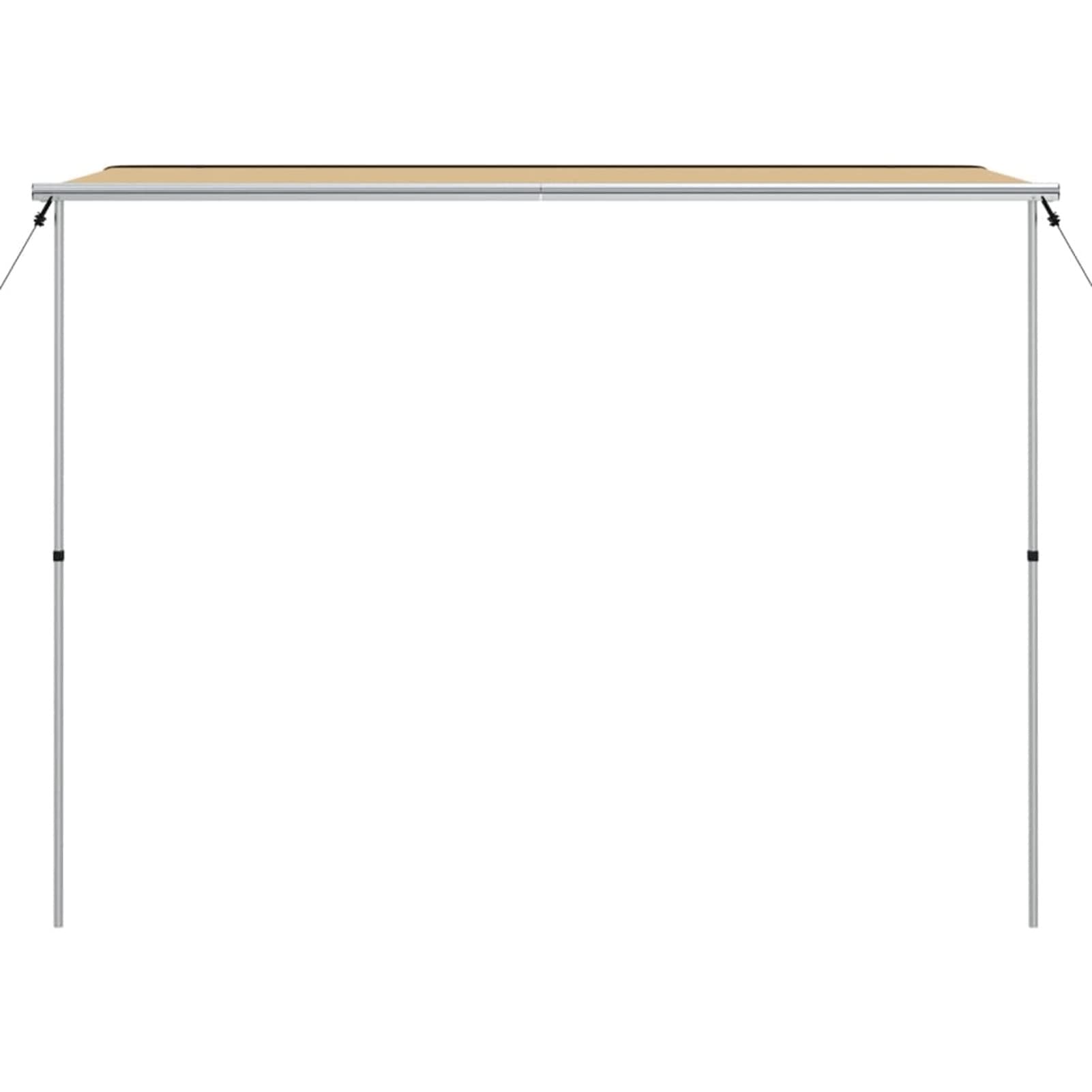 Gecheer Wohnwagen-Markise Balkonmarkise Terrassenmarkise Sonnenmarkise Sonnenschutz Sichtschutz Terrasse Garten Balkon Outdoor-Markise 3x2x2,15 m Beige