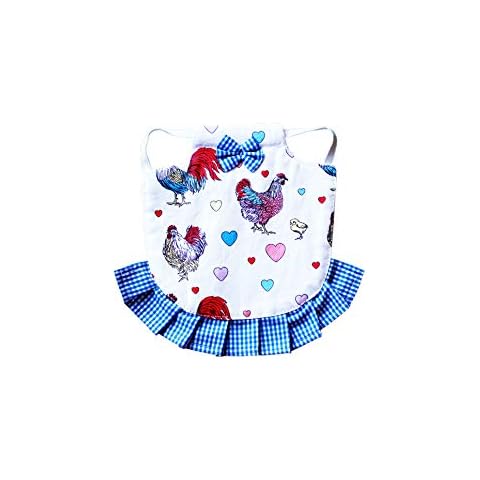Hen Couture Hen Saddle Single Strap Apron Jacket Standard Size Chicken Poultry (Blue) Cover