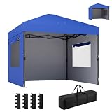 Outsunny Carpa Plegable 3x3 m, Azul