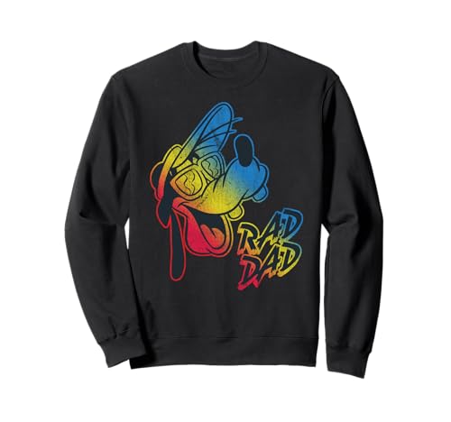 Sweatshirt Disney Rad Goofy vêtement vintage en coton col rond