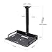 JGPIN Universal Ceiling Mount with Tray, 11.4-22 inches Adjustable, No Hole Installation, Aluminum Alloy, in-Tube Cable Routing, Universal Ceiling Mount for Projector/Camera