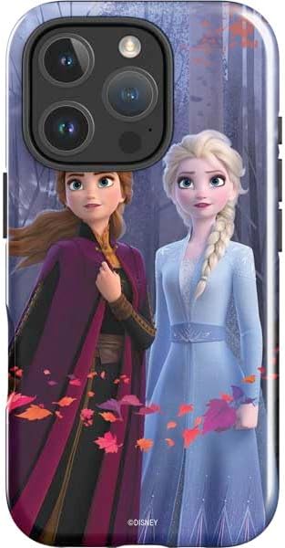 Skinit Impact Phone Case Compatible with iPhone 16 Pro - Officially Licensed Disney Frozen II Anna and Elsa Design