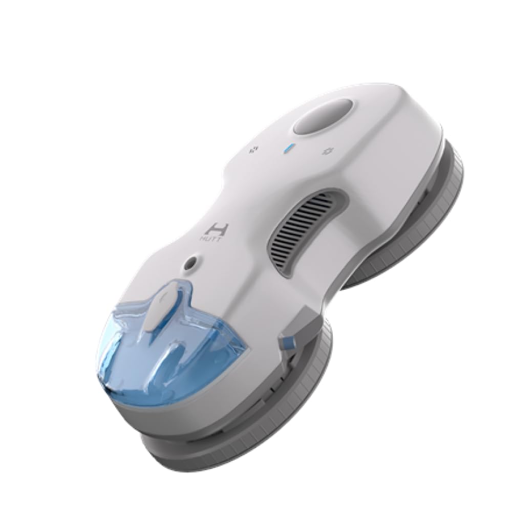 HUTT C7 Robot Lavavetri Intelligente, Potenza di Aspirazione 6000Pa, Pulizia Automatica Finestre e Vetrate, Controllo App e Telecomando, Adatto per Superfici Lisce, Sicurezza con Corda Anti-caduta