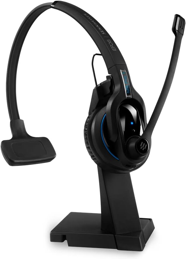 Sennheiser MB Pro 1 (506041) - Single-Sided, Wireless Bluetooth Headset | For Mobile Phone Connection | w/ HD Sound & Noise Cancelling Microphone (Black)