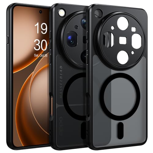 Coque noire mate Oppo Find X9 Ultra antichoc et magnétique