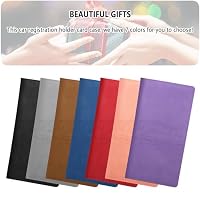 Car Registration and Insurance Holder,PU Leather Car Glove Box Organizer Car Document Holder for ID,Driver's License,Universal Car Organizer Car Accessories for Women/Men — image 7