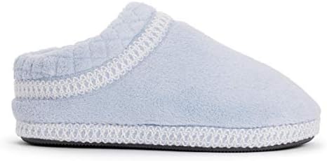 MUK LUKS womens Women's Rita Micro Chenille Full Foot Slipper, Freesia Blue, Large US | Image 5