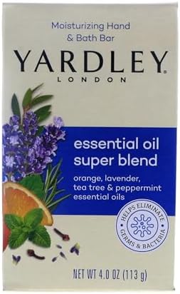 Yardley London Moisturizing Bath Bar, English Lavender, 4.25 Oz (4