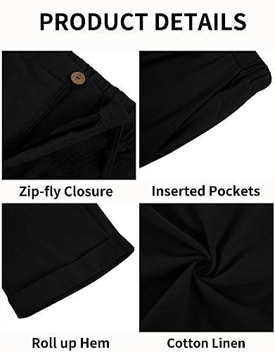 Image of Gafeng Mens Linen Pants Yoga Casual Beach Summer Harem Baggy Trousers