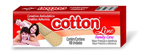 Curativo Antisséptico Bege Com10 Unid., Cotton Line