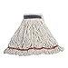 RUBBERMAID COMMERCIAL PROD. Swinger Loop Shrinkless Mop Heads, Cotton/synthetic, White, Medium, 6/carton