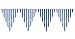 Striped Pennant Banner, 12 Feet, Royal Blue