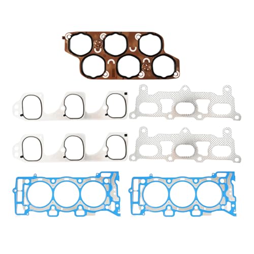 Image of KAX Engine Cylinder Head Gasket Set Compatible with Pontiac G8 2008-2009 3.6L V6, Head Gasket Kit, OE# ES72274, HS26376PT-3, GS33676