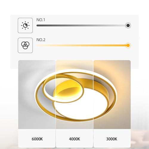 Plafonnier LED moderne dimmable 40cm blanc avec télécommande de salon