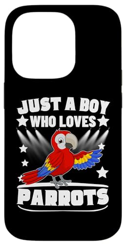 Just A Boy Who Loves Parrot Funny Parrot �X�}�z�P�[�X iPhone 14 Pro �p