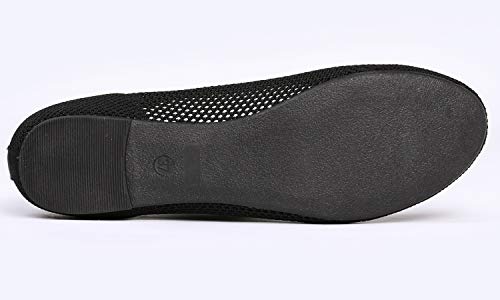 Feversole Women's Woven Fashion Breathable Knit Flat Shoes4