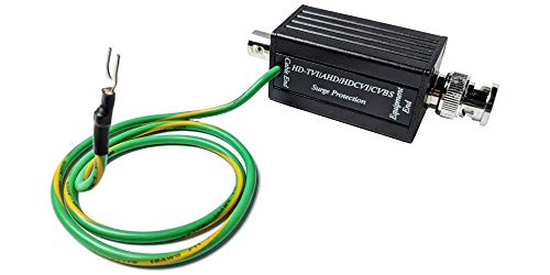 CCTV Camera Pros SP-S1 Coaxial Video Surge Protector for HD Security Cameras | BNC Female to Male Connector | Coaxial Cable Lightning Protection