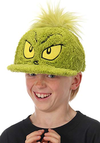 Elope Dr. Seuss The Grinch Costume Fuzzy Snapback Hat Standard #TOP5