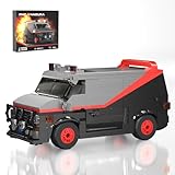 JMBUILDTOVS 1983 GMC Vandura Building Block Kit, Black Van Building Set Black Car Blocks Toy Vehicles Gift for A-Fans, Adult, Unisex-Children, Home Decor(438pcs)