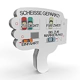 Knöllchen scheisse geparkt! Humoristischer Strafzettel für Falschparker | Daumen runter | 50 Blatt | Haftnotiz für die Windschutzscheibe