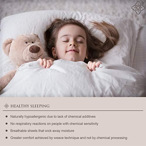 Bioweaves 100% Organic Cotton Body Pillow Cover for Body Pillowcases 300 Thread Count Soft Sateen Weave GOTS Certified with Zipped Closure - 21" x 54", Sand - Image 4