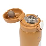 Fabelab Bear Butelka na napoje dla dzieci, 320 ml, stal nierdzewna, bez BPA, do szkoły, szczelna, dla dzieci