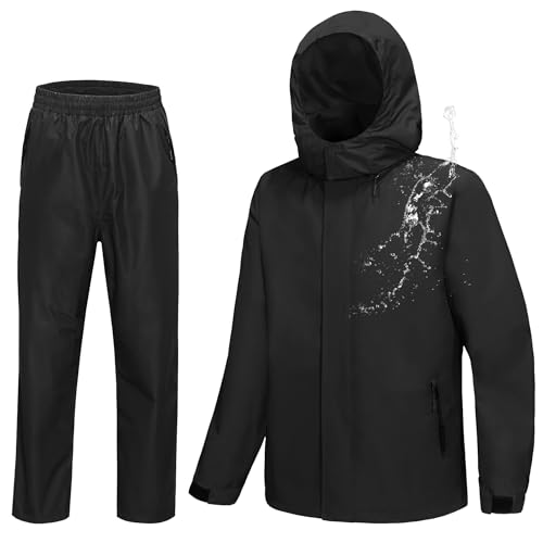 Traje de lluvia para golf hombre impermeable con chaqueta y pantalón talla M-XXL