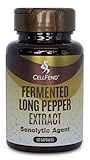 CellFend Fermented Long Pepper Extract – Senolytic Agent – with Piperlongumine – Potent 30:1 Extract - 60 Vegan Capsules (500mg)